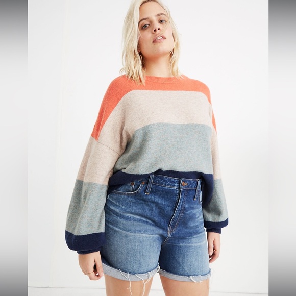 NWT MADEWELL DENIM HI-RISE CUTOFF DENIM SHORTS, JEAN SHORTS- SIZE 37, 14, 16 - Picture 14 of 16